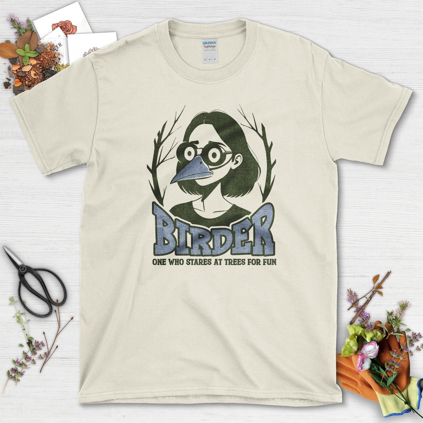 Stares Trees Bird Lover T-Shirt