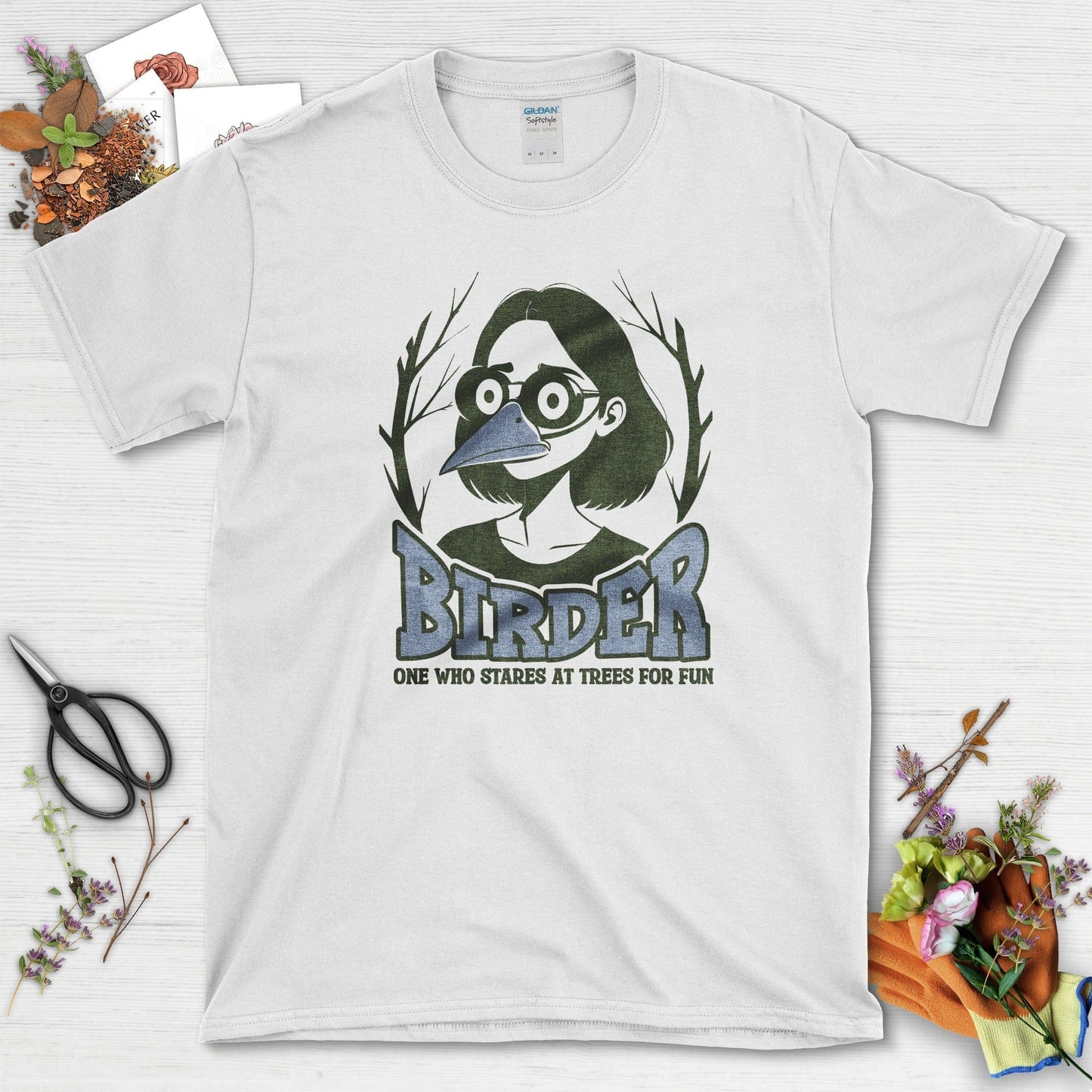 Stares Trees Bird Lover T-Shirt