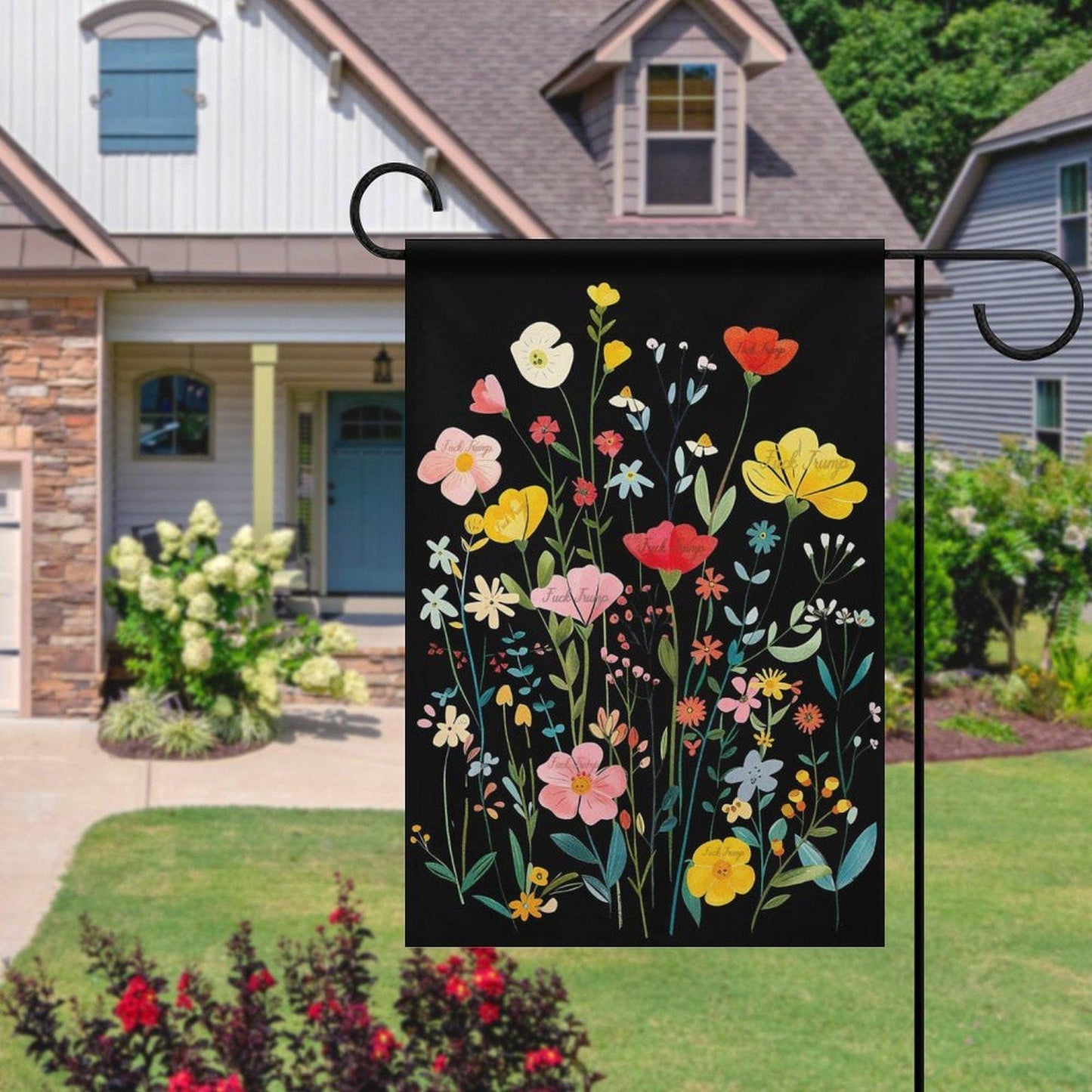 Subtle Anti Trump Garden Flag
