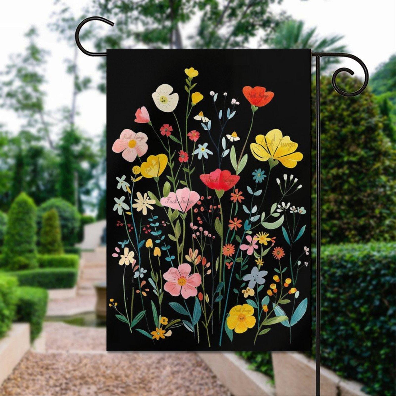 Subtle Anti Trump Garden Flag