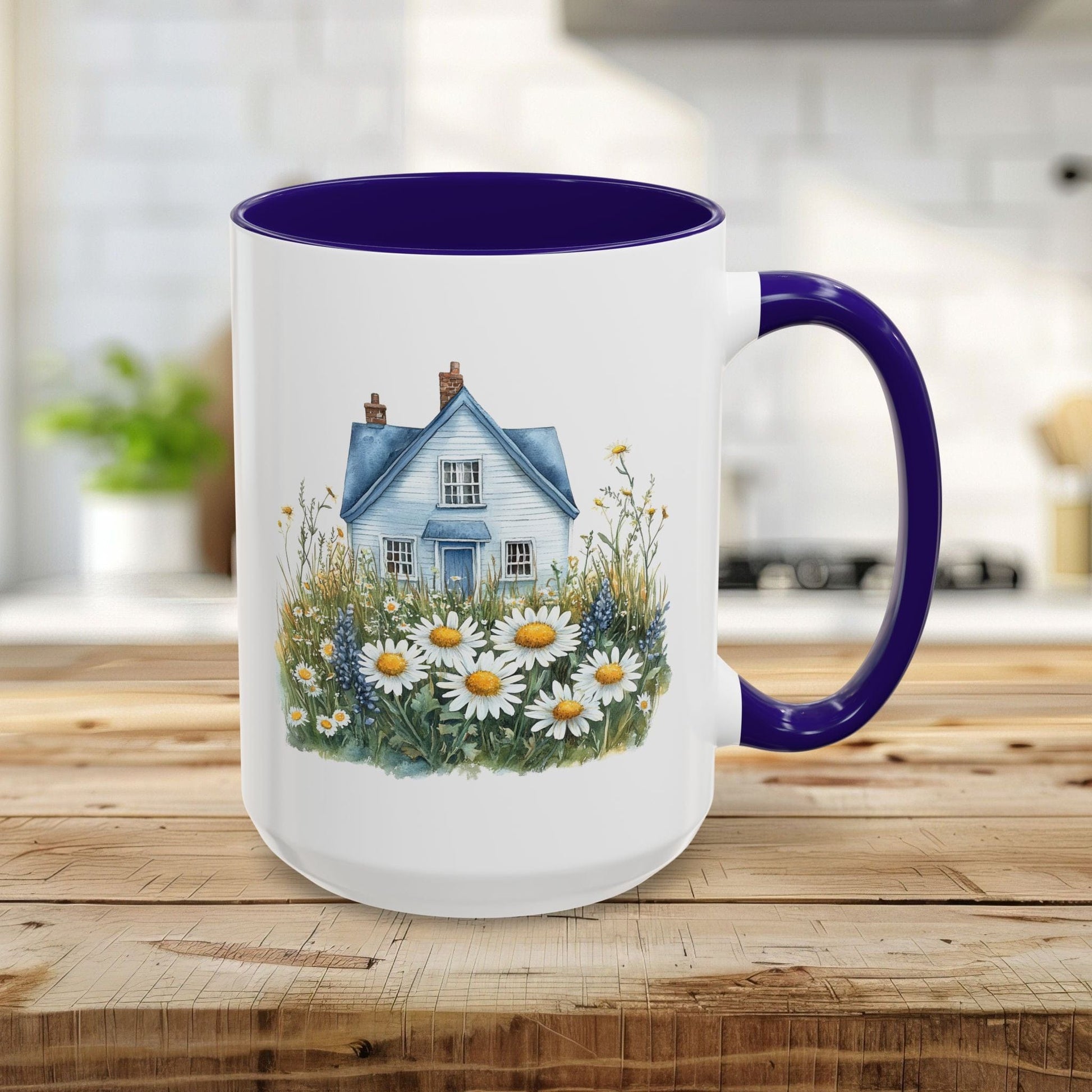 Summer Cottage & Wildflower Field Mug (11/15oz)