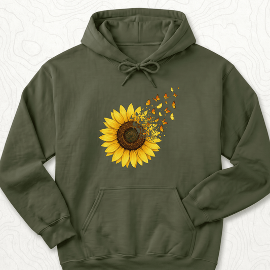 Sunflower Butterflies Hoodie