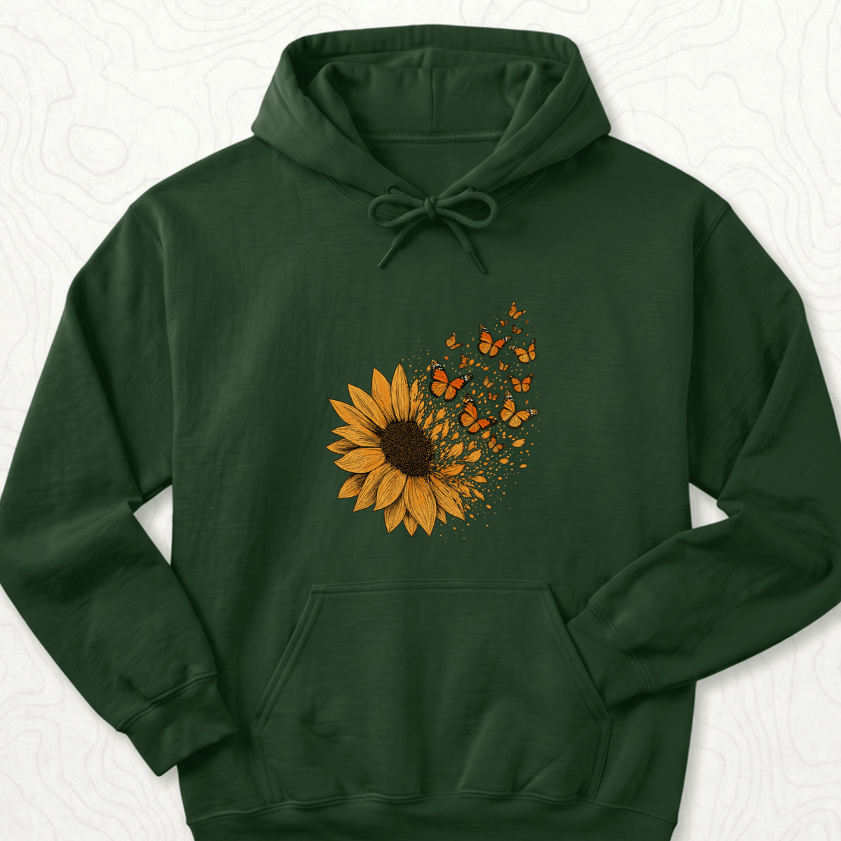 Sunflower Butterflies Hoodie