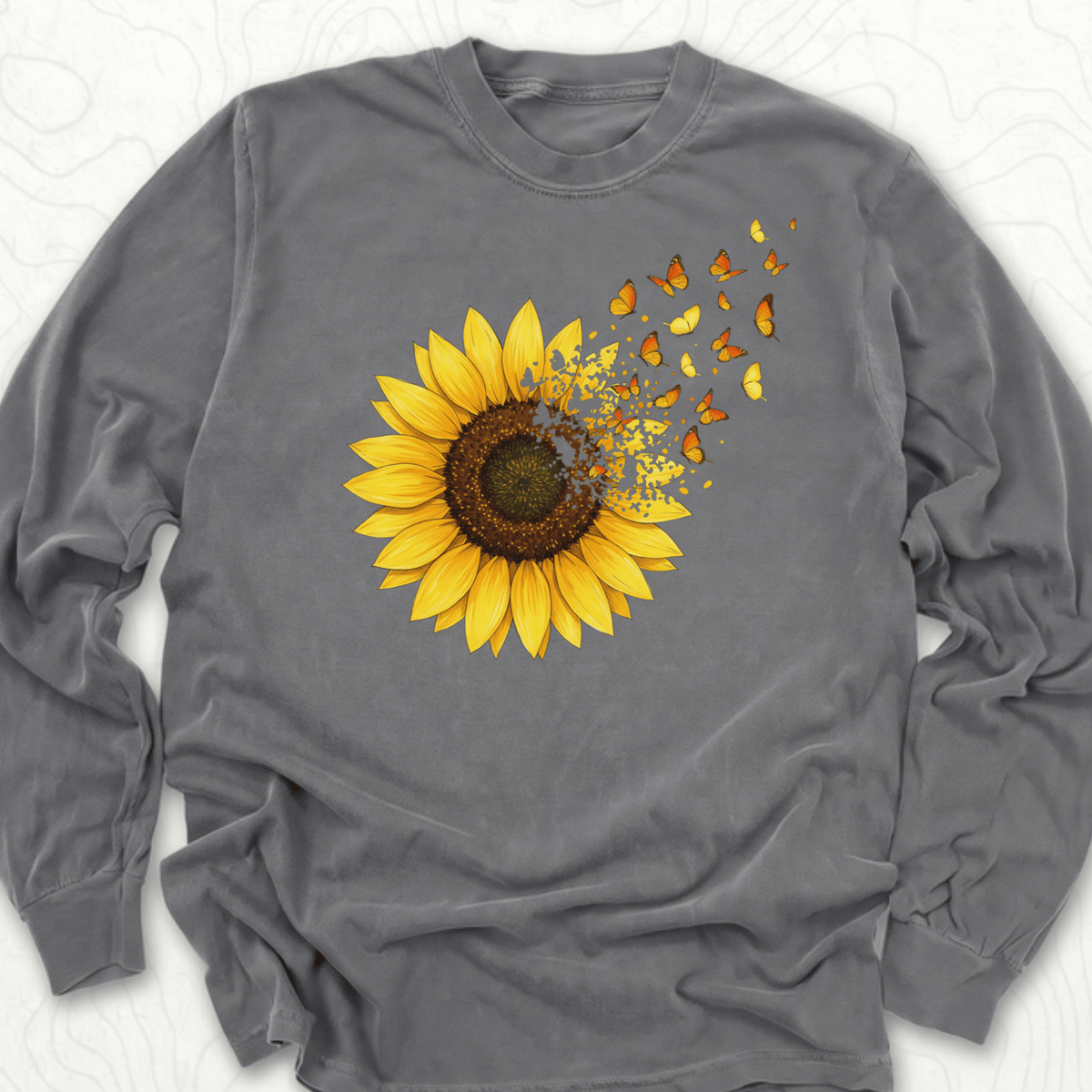 Sunflower Butterflies LS T-shirt