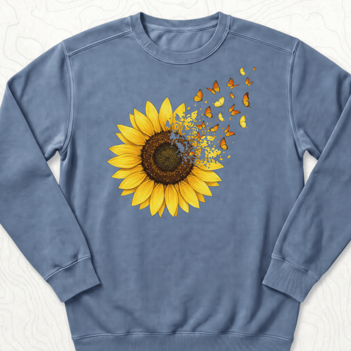 Sunflower Butterflies Sweatshirt