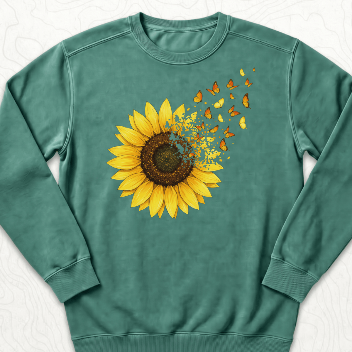 Sunflower Butterflies Sweatshirt