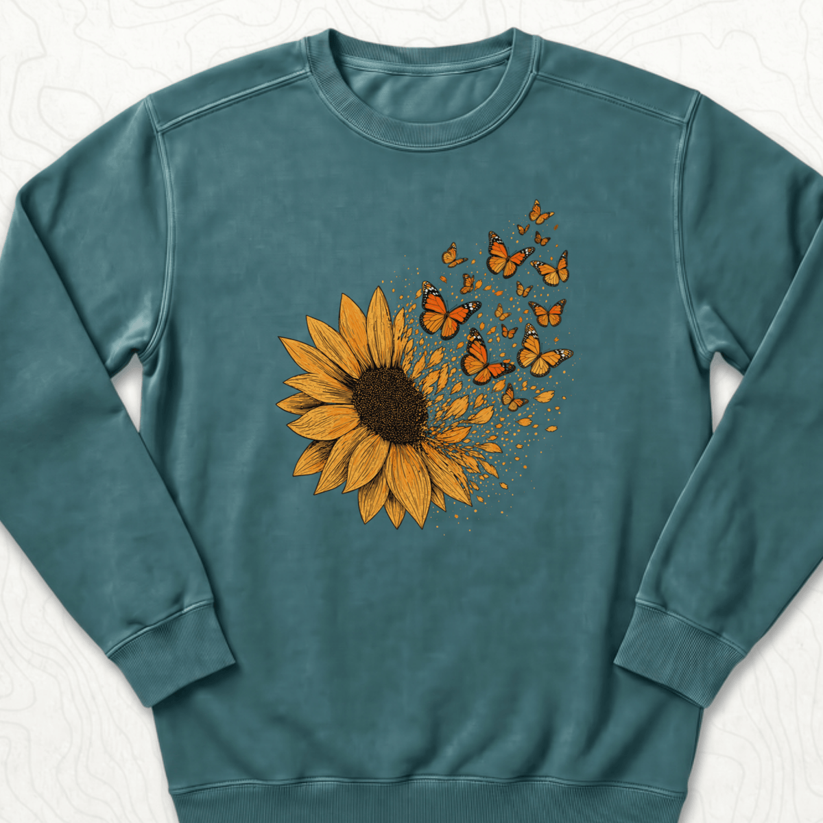 Sunflower Butterflies Sweatshirt