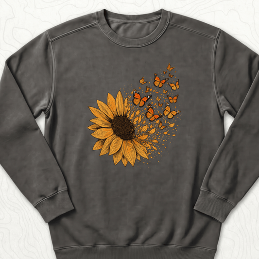Sunflower Butterflies Sweatshirt