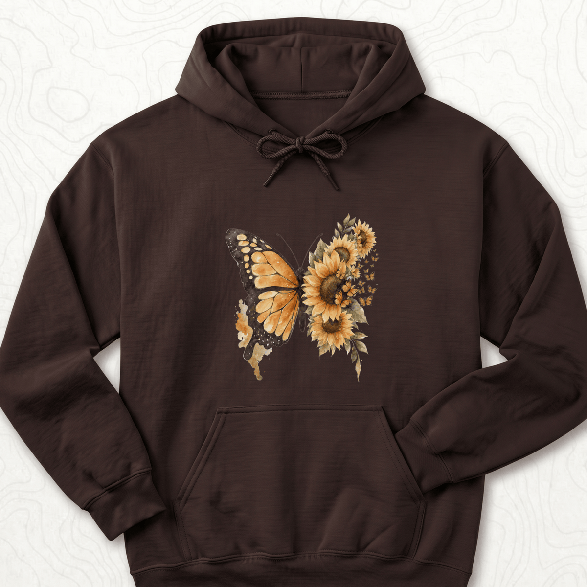 Sunflower Butterfly Hoodie