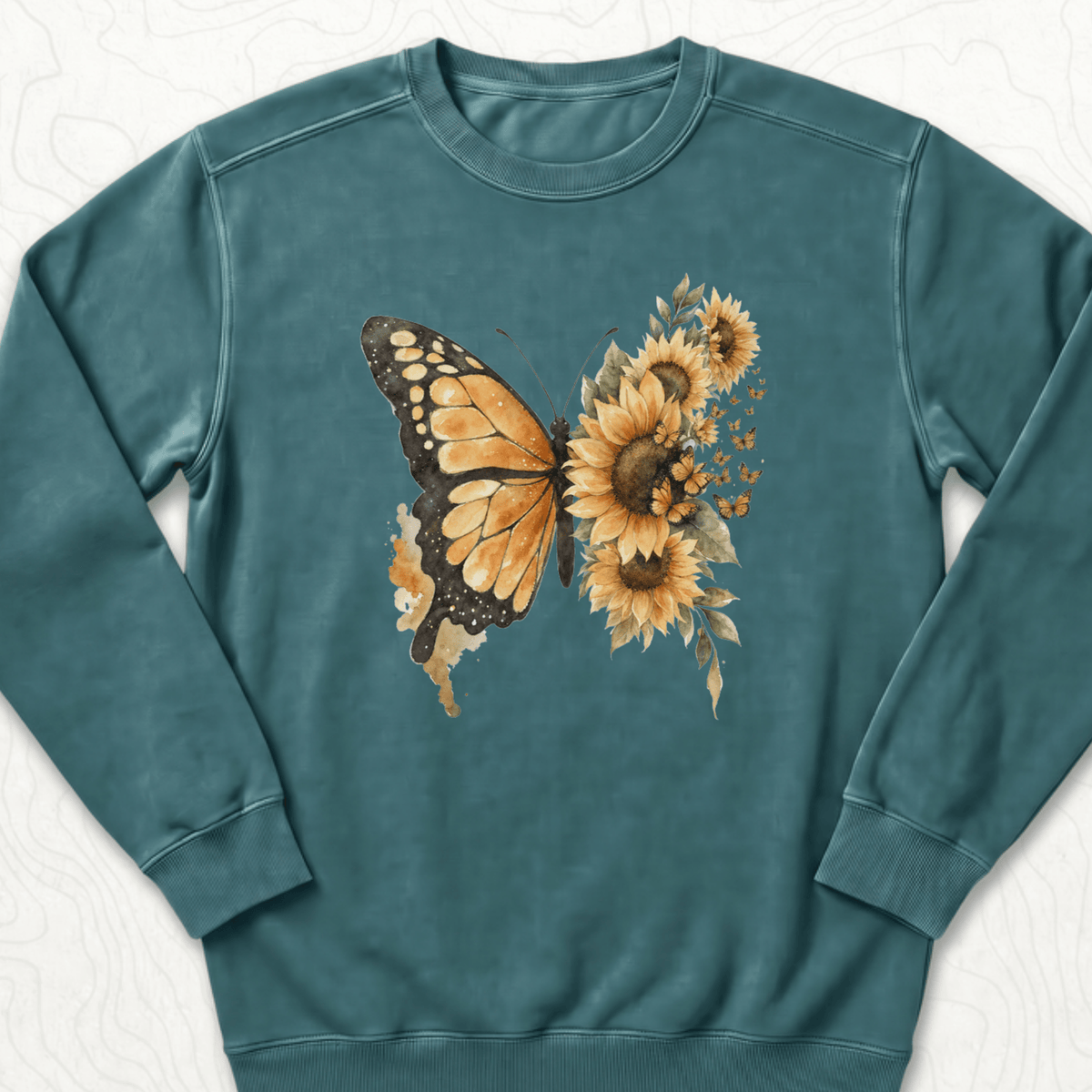 Sunflower Butterfly Sweatshirt