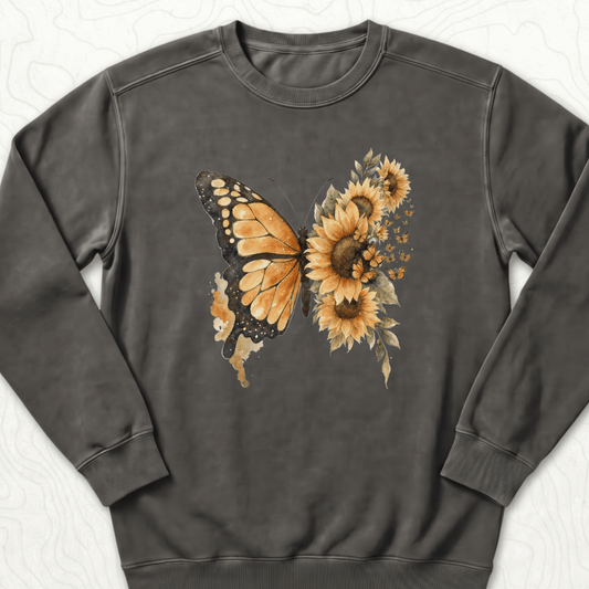 Sunflower Butterfly Sweatshirt