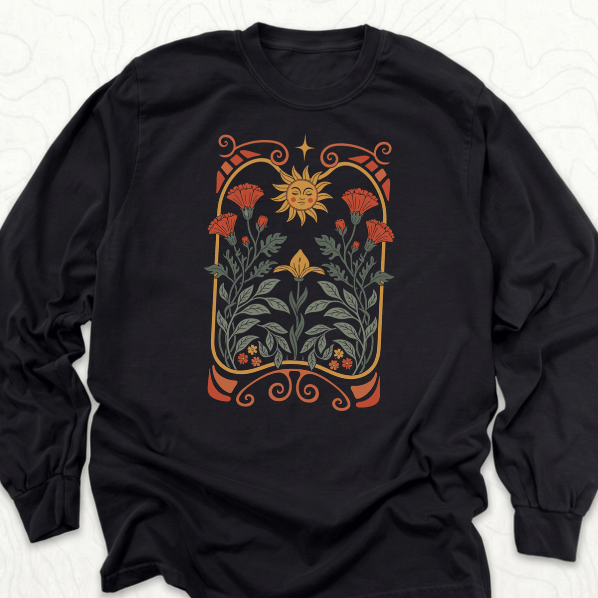Sunflower Floral LS T-shirt