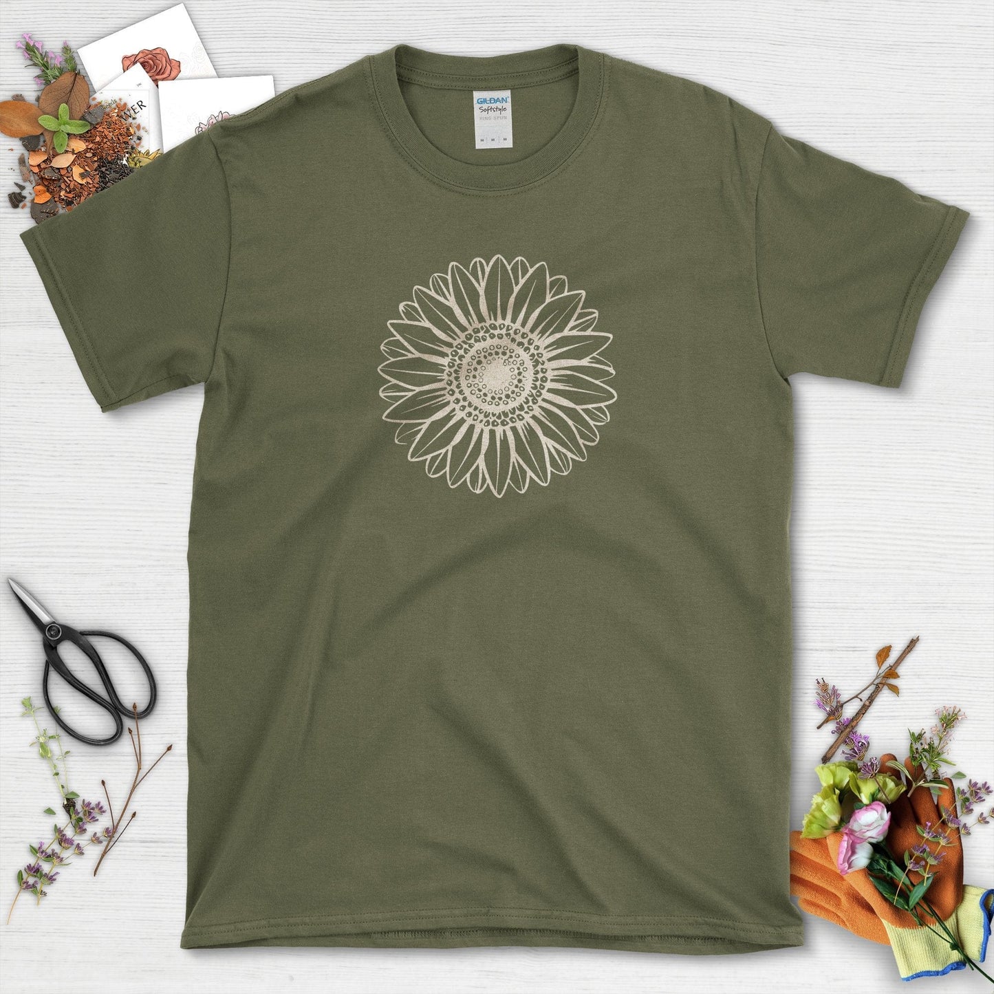 Sunflower Garden-Inspired T-Shirt