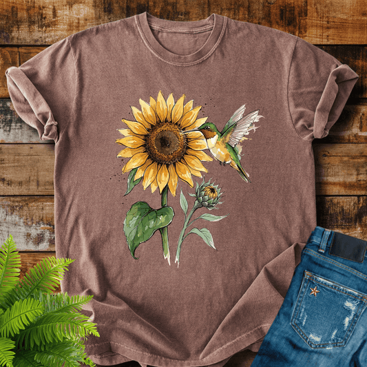 Sunflower Hummingbird T-shirt