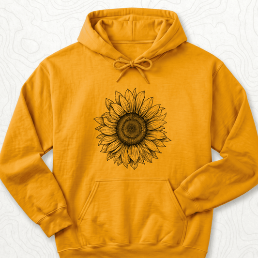 Sunflower Sketch Hoodie