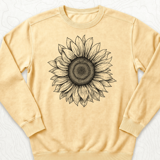 Sunflower Sketch Sweatshirt