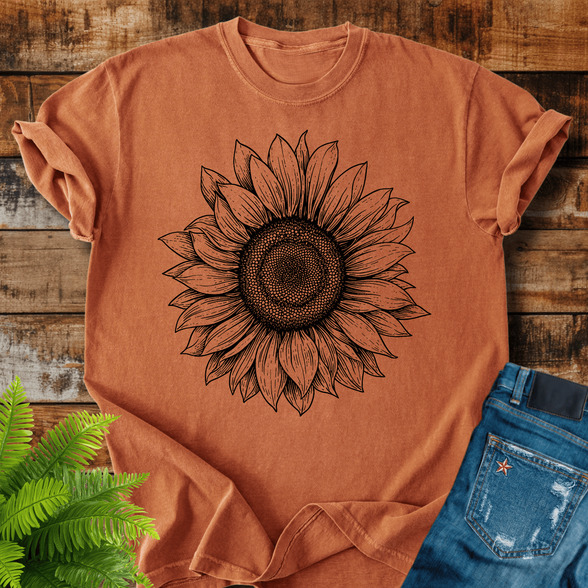 Sunflower Sketch T-shirt