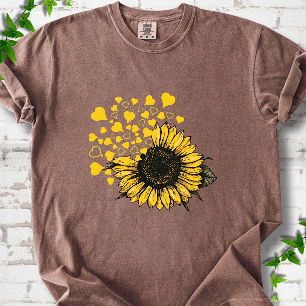 Sunflower with Hearts T-Shirt