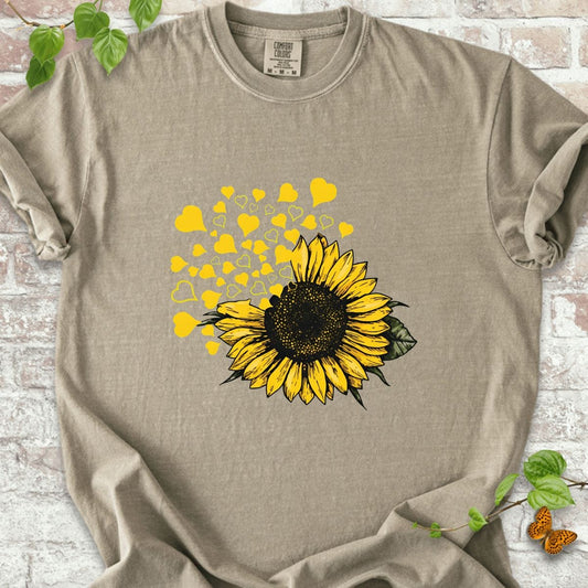 Sunflower with Hearts T-Shirt