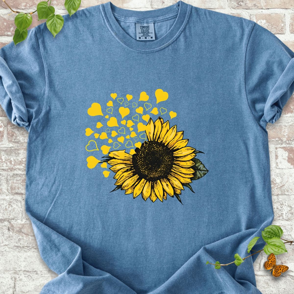 Sunflower with Hearts T-Shirt