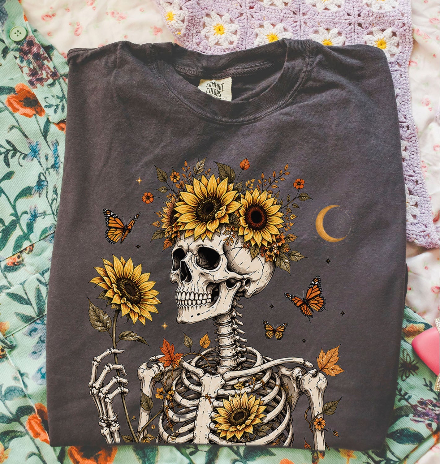 Sunflower Soul Skeleton T-Shirt