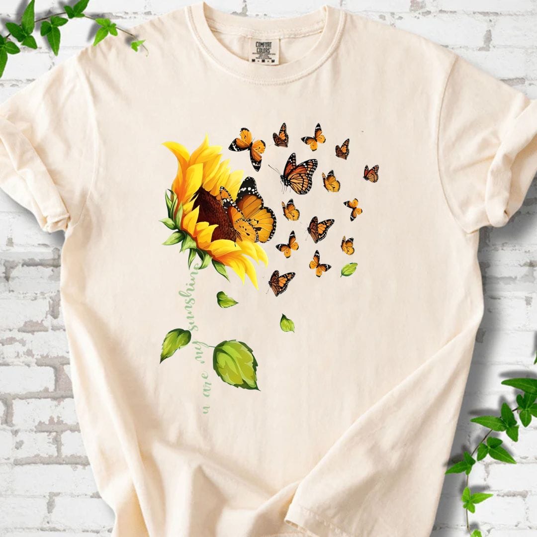 Sunflowers and Butterfly T-Shirt