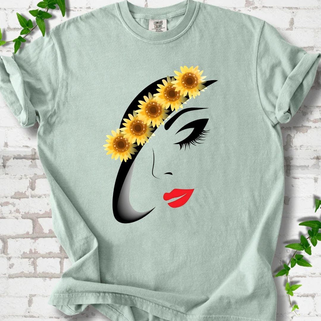 Sunflowers and Lady T-Shirt