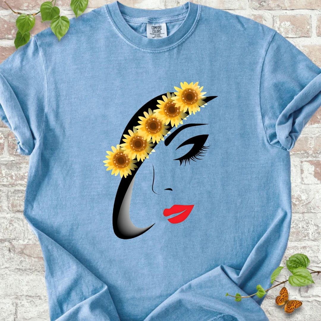 Sunflowers and Lady T-Shirt