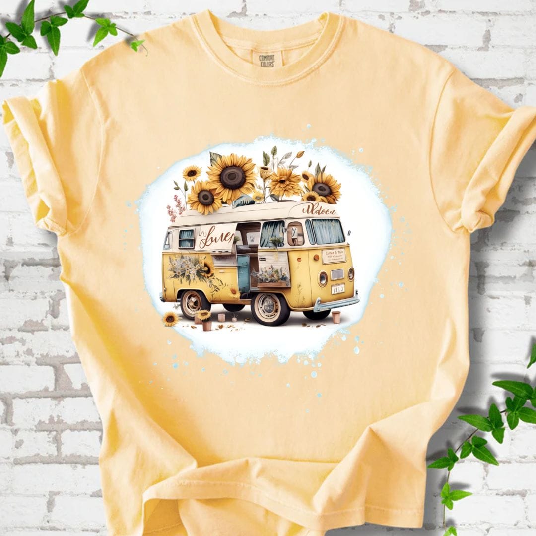 Sunflowers Camping T-Shirt