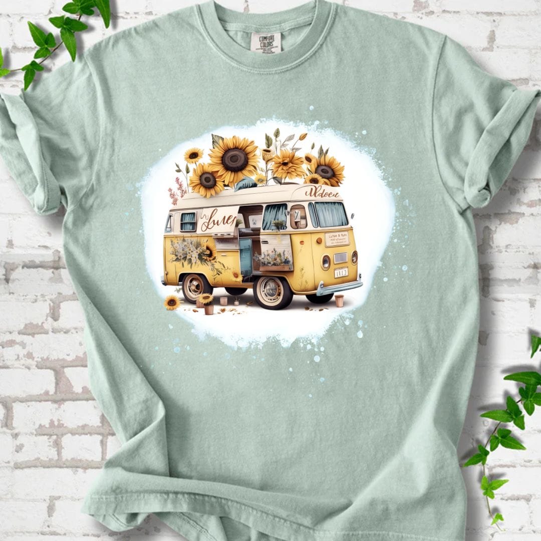 Sunflowers Camping T-Shirt