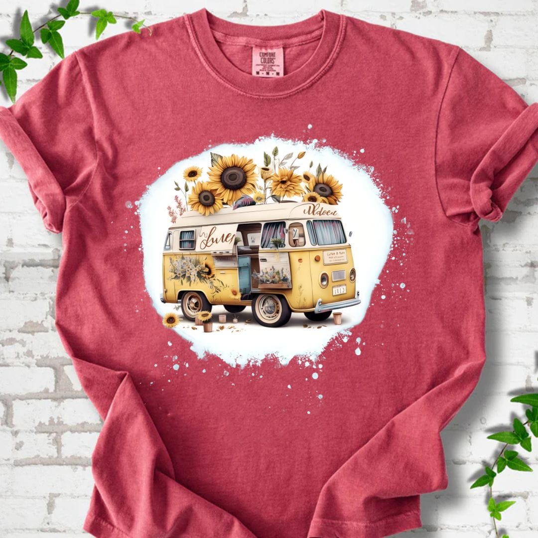 Sunflowers Camping T-Shirt