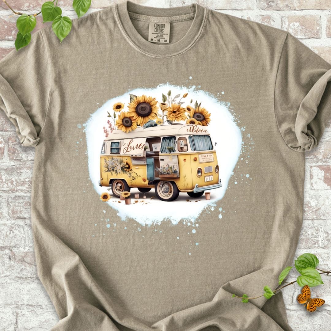 Sunflowers Camping T-Shirt