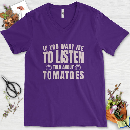 Talk About Tomatoes V-Neck