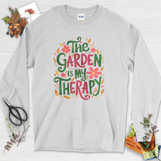 The Garden Is My Therapy Graphic Long Sleeve