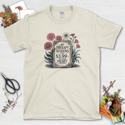 Therapy Sessions Seed Packet T-Shirt