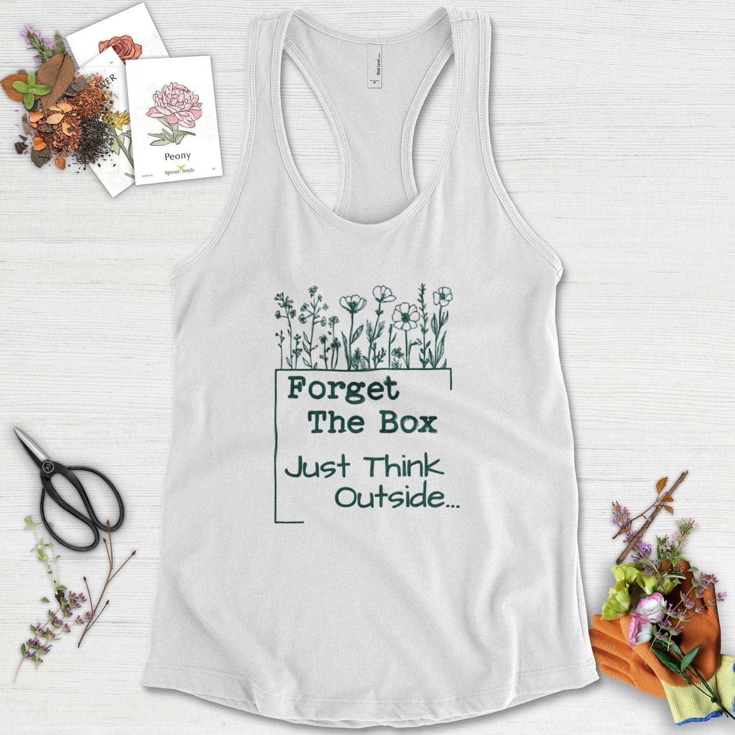 Think Outside the Box Racerback