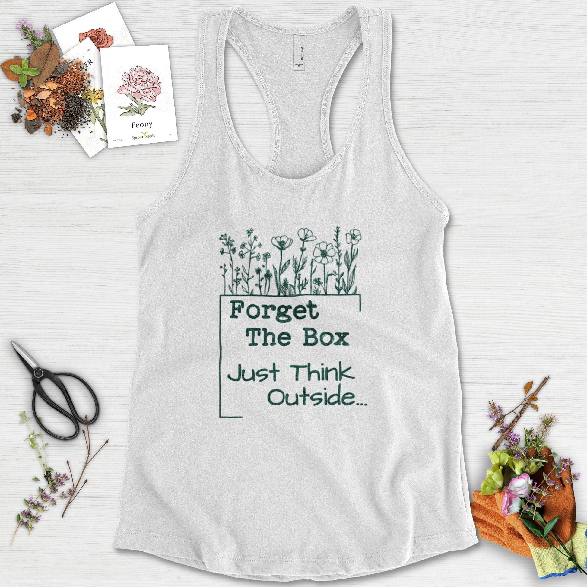 Think Outside the Box Racerback