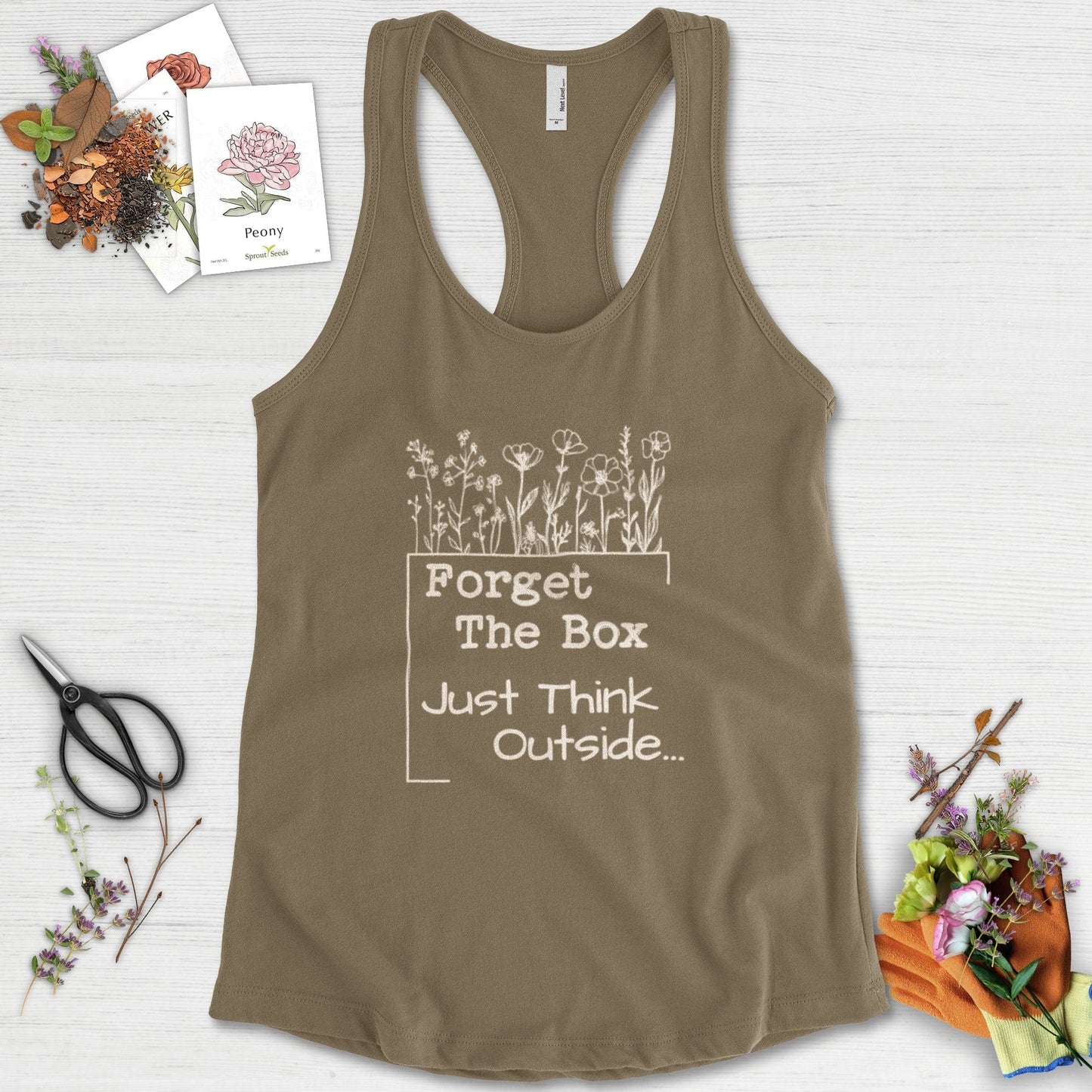 Think Outside the Box Racerback