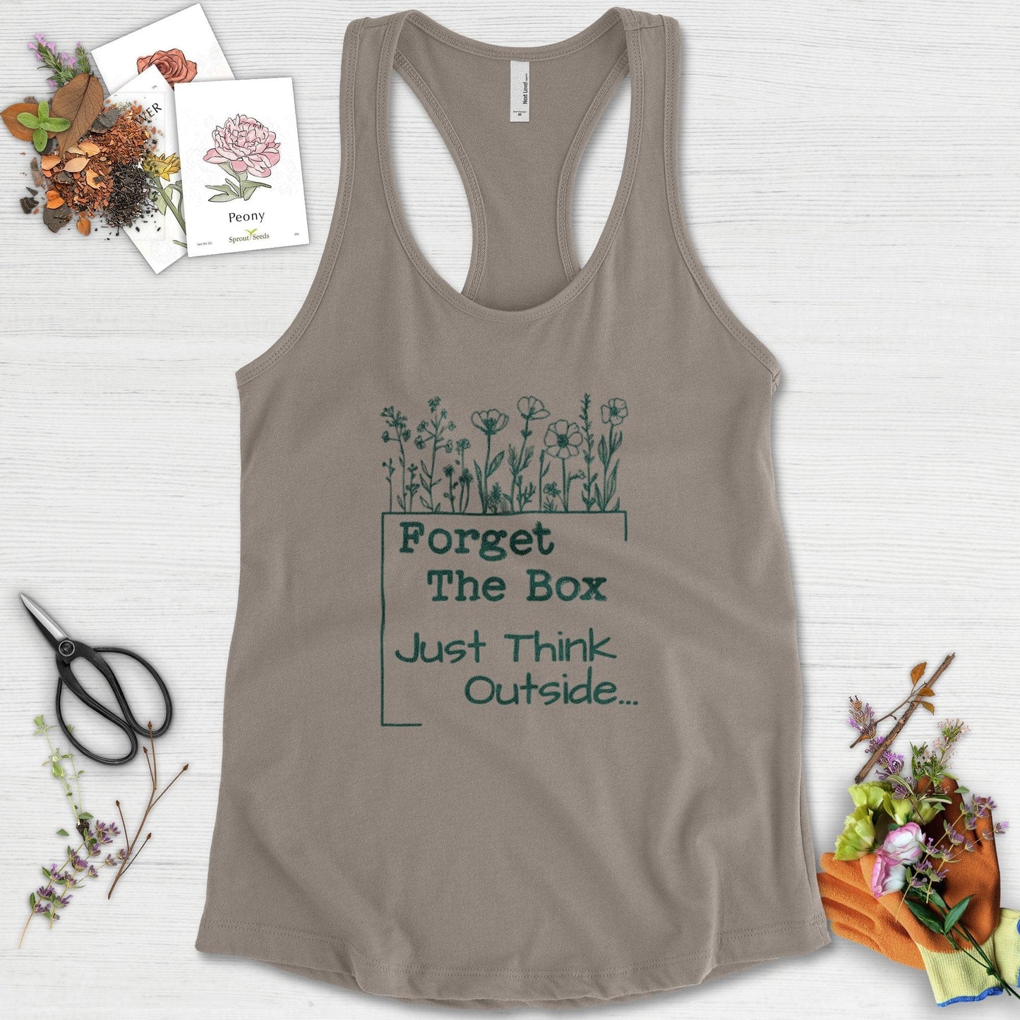Think Outside the Box Racerback