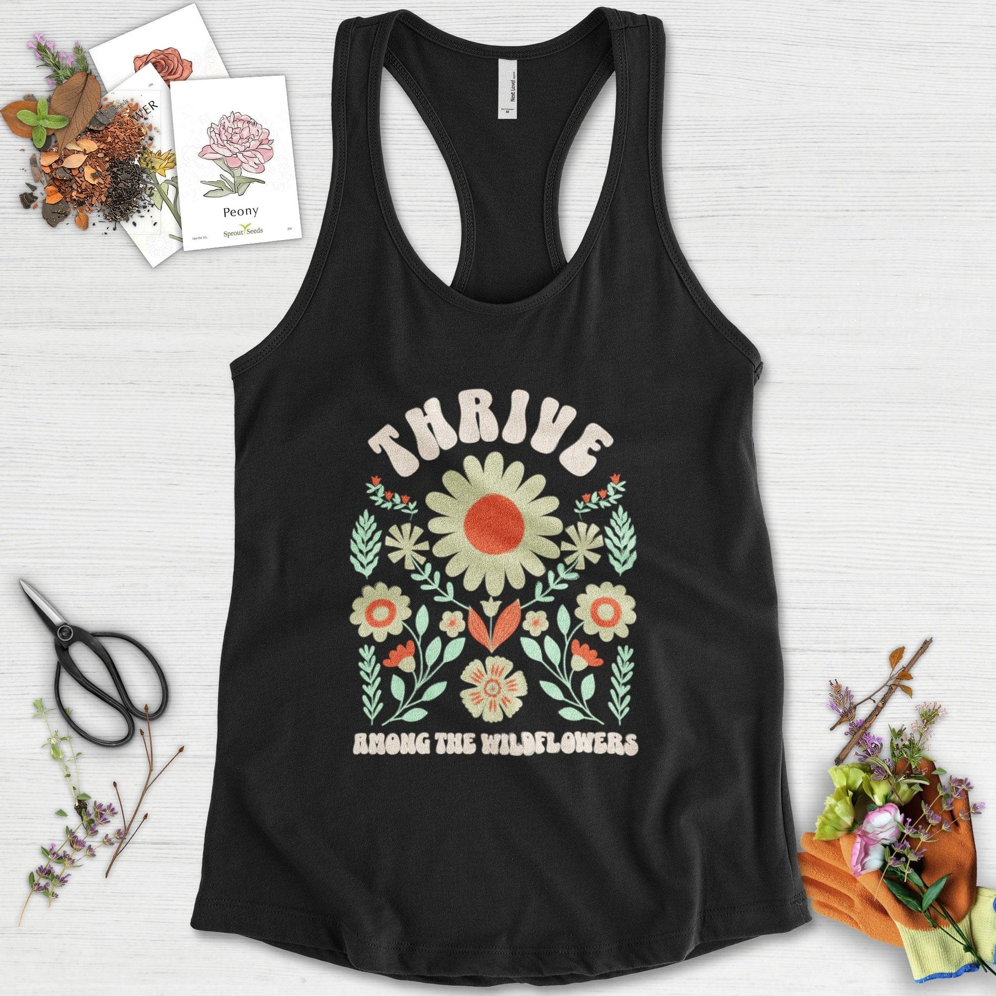 Thrive Among the Wildflowers Racerback