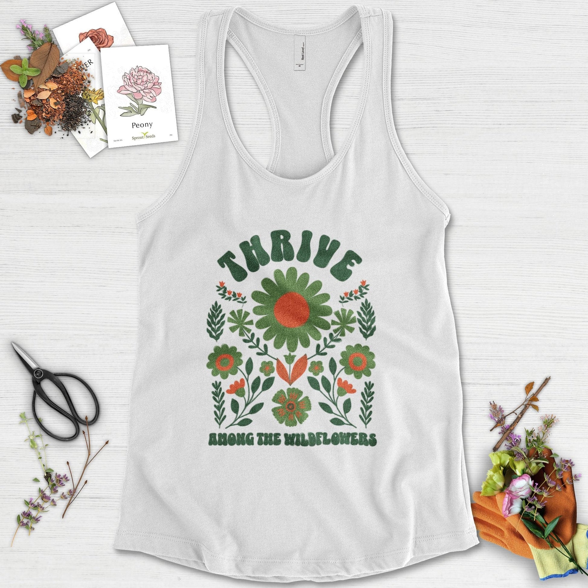 Thrive Among the Wildflowers Racerback