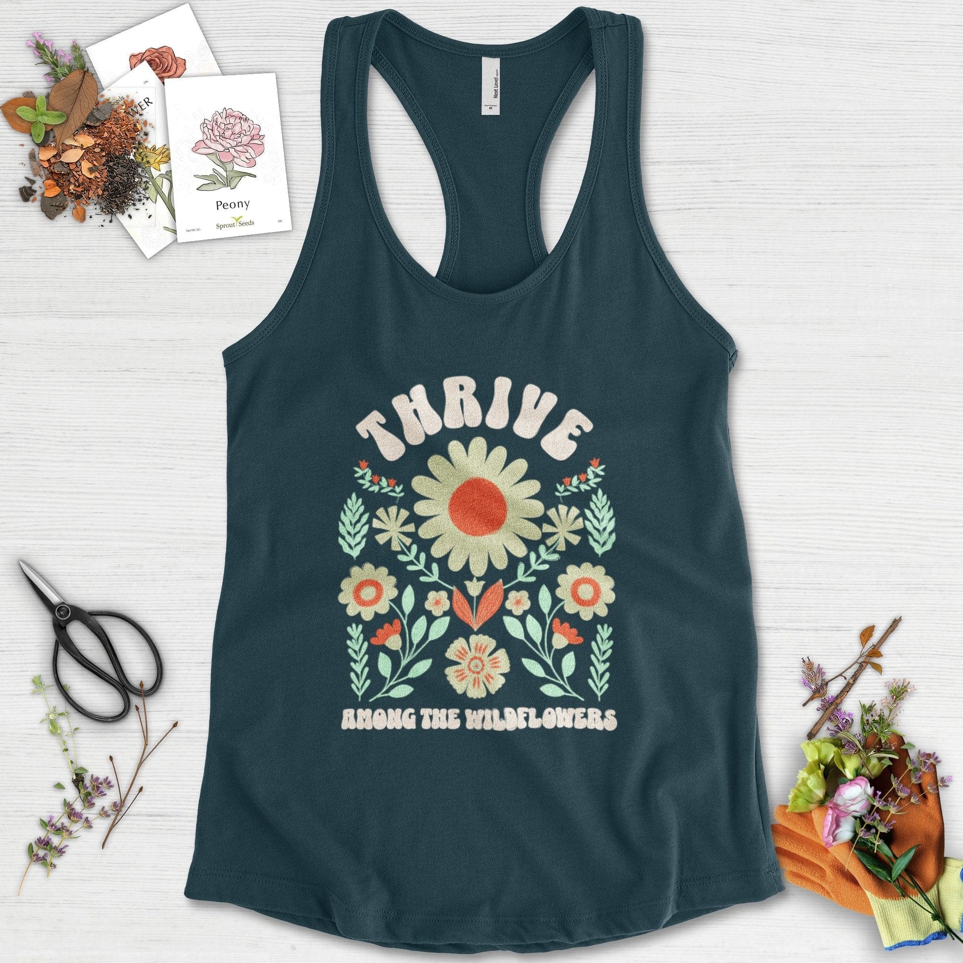 Thrive Among the Wildflowers Racerback