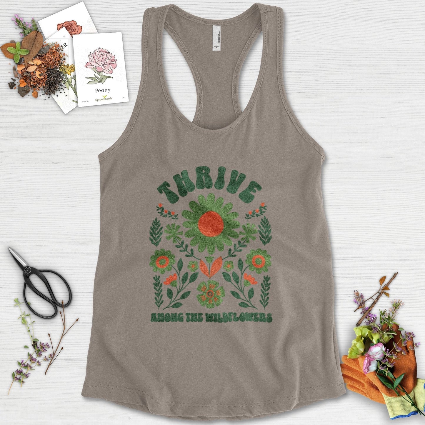Thrive Among the Wildflowers Racerback