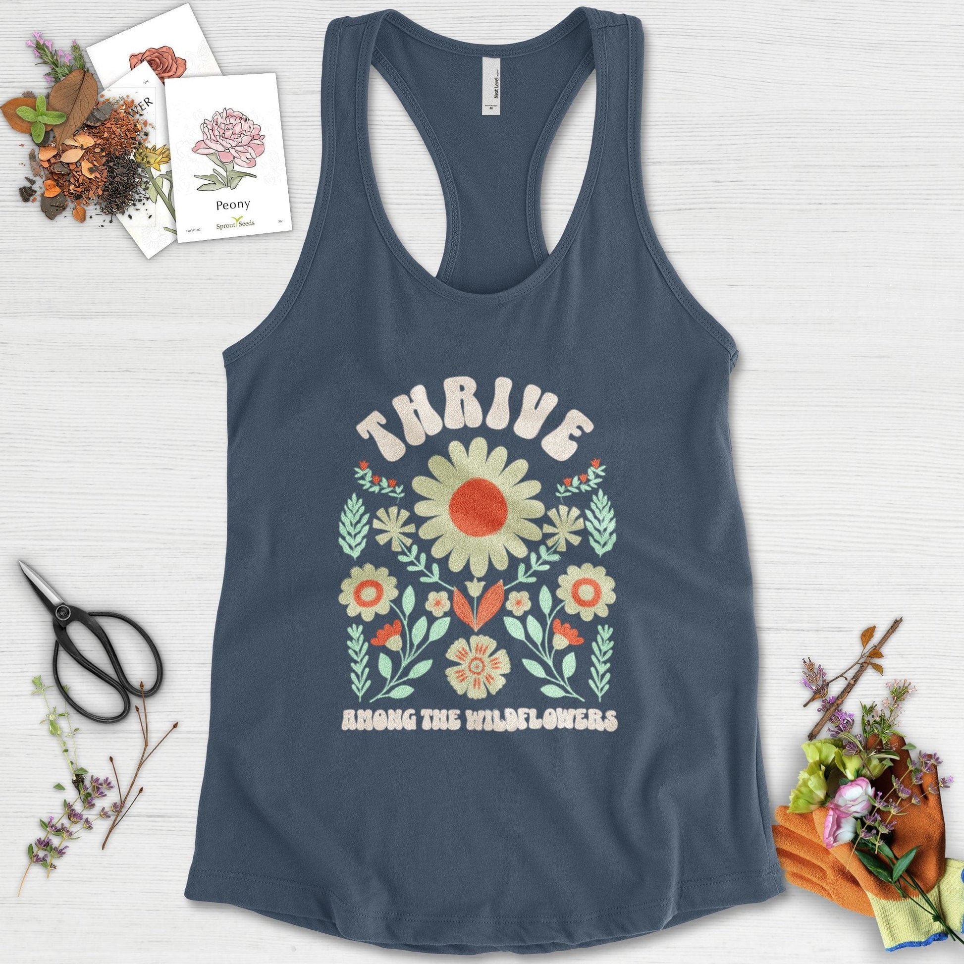 Thrive Among the Wildflowers Racerback