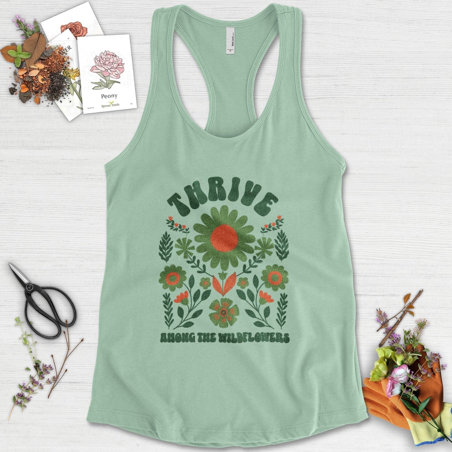 Thrive Among the Wildflowers Racerback