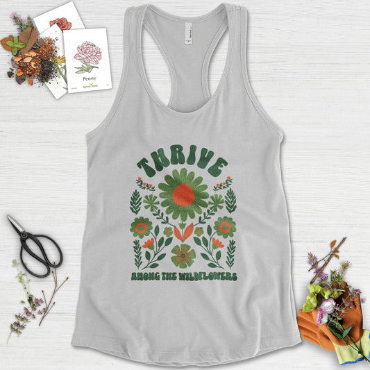 Thrive Among the Wildflowers Racerback