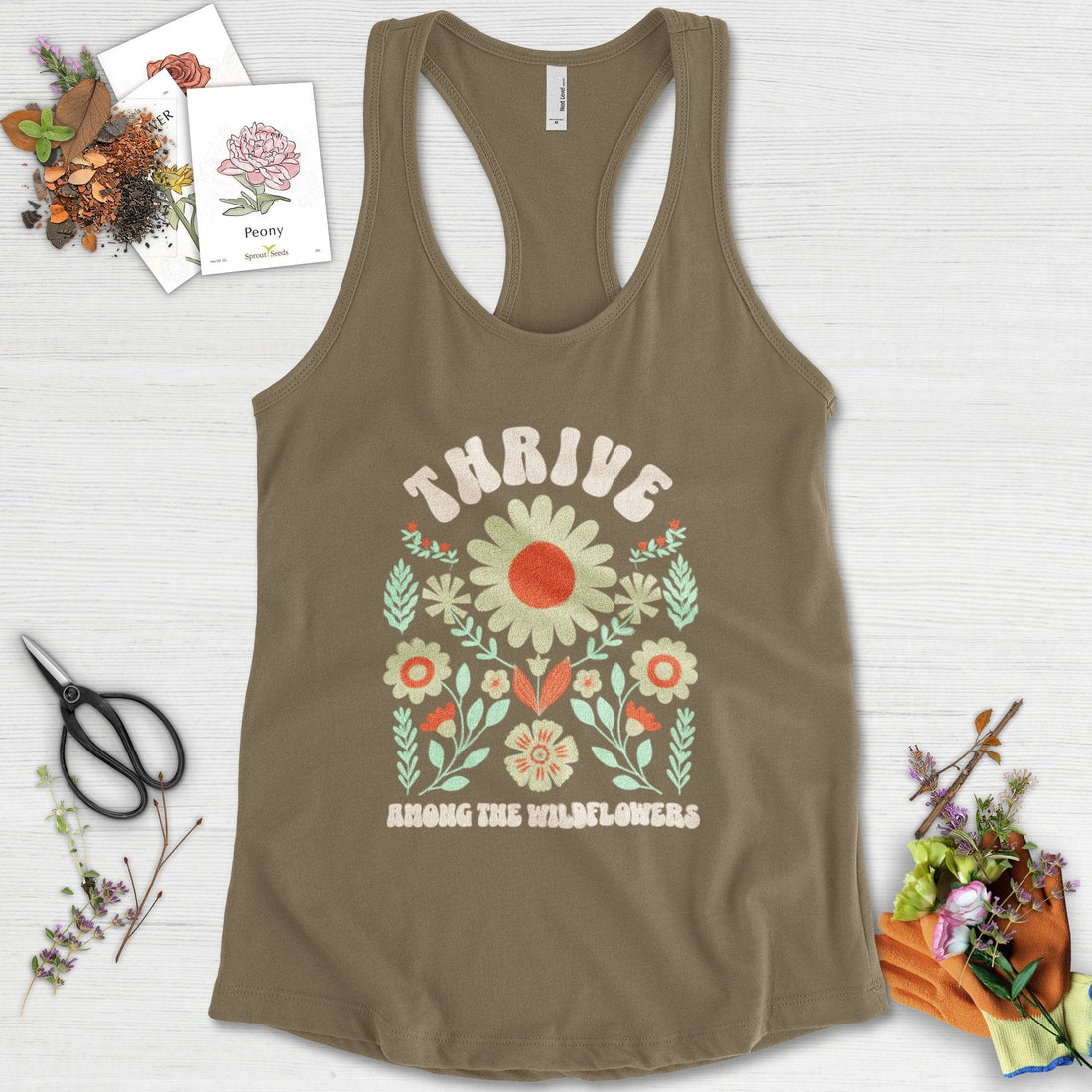 Thrive Among the Wildflowers Racerback