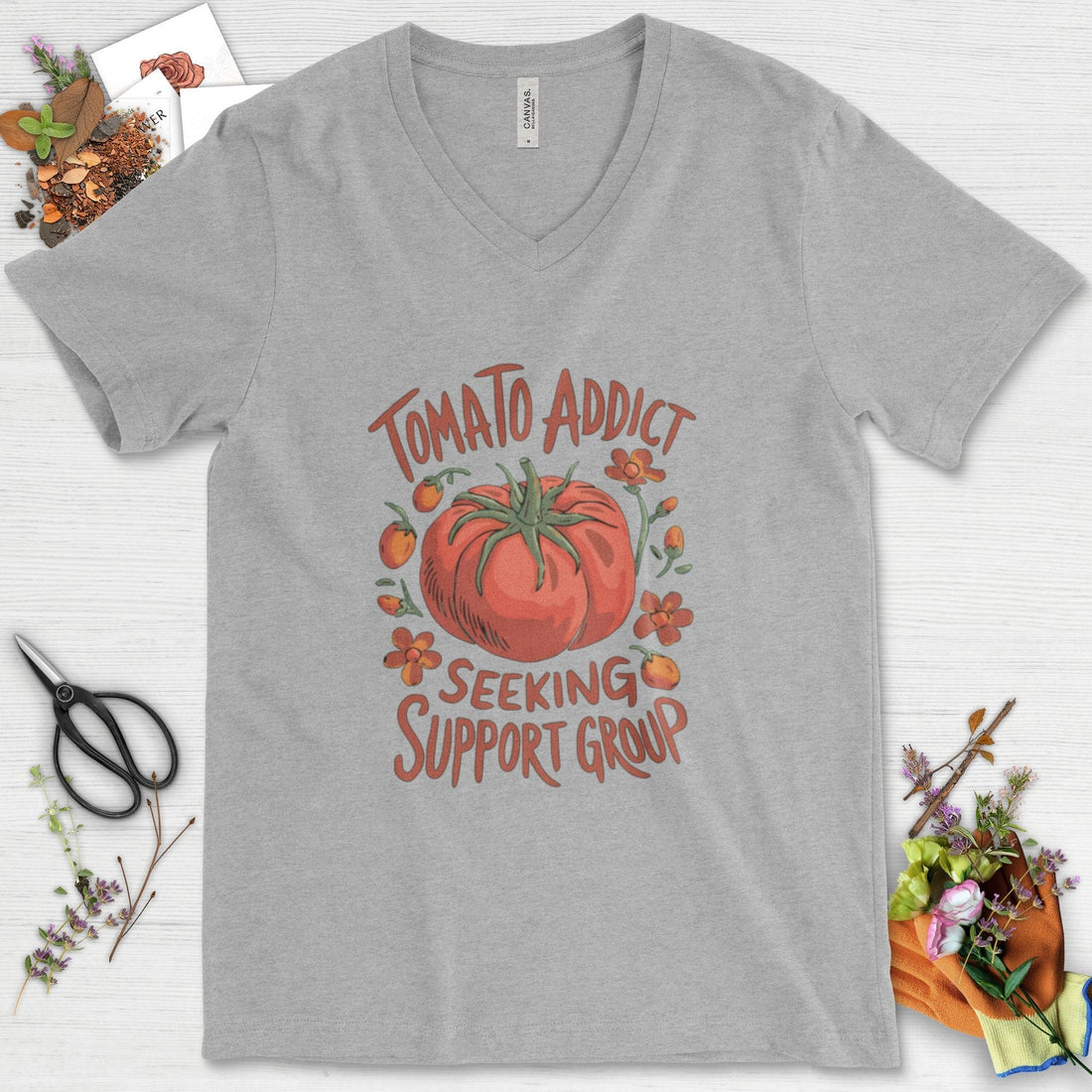 Tomato Addict Support Group V-Neck