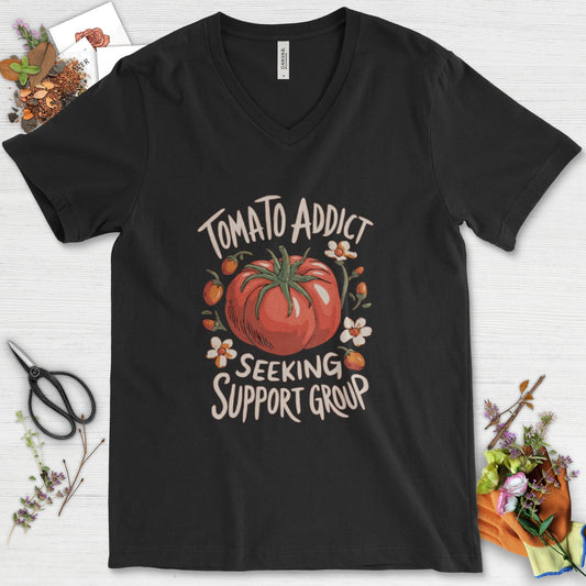 Tomato Addict Support Group V-Neck