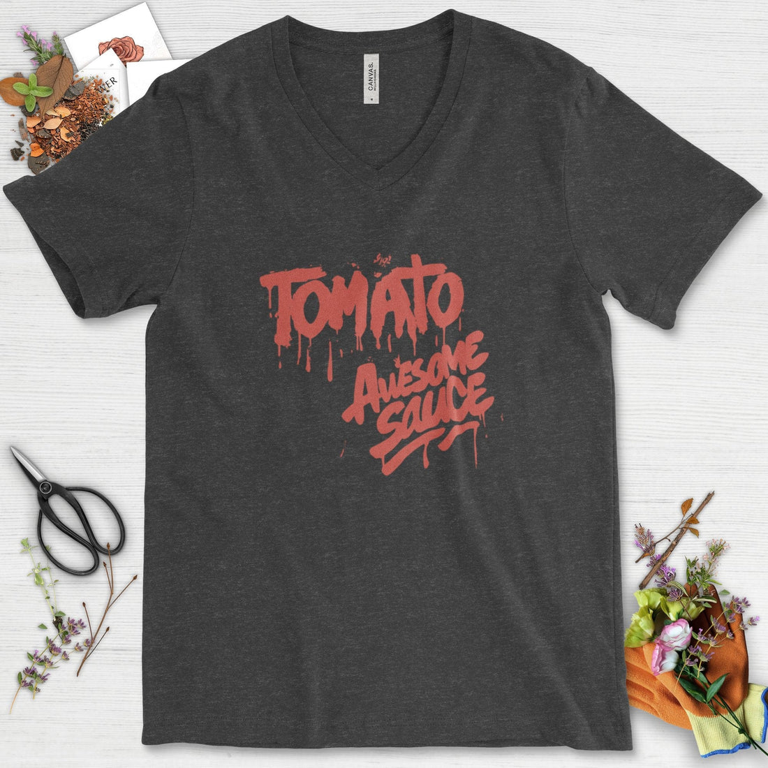 Tomato Awesome Sauce V-Neck